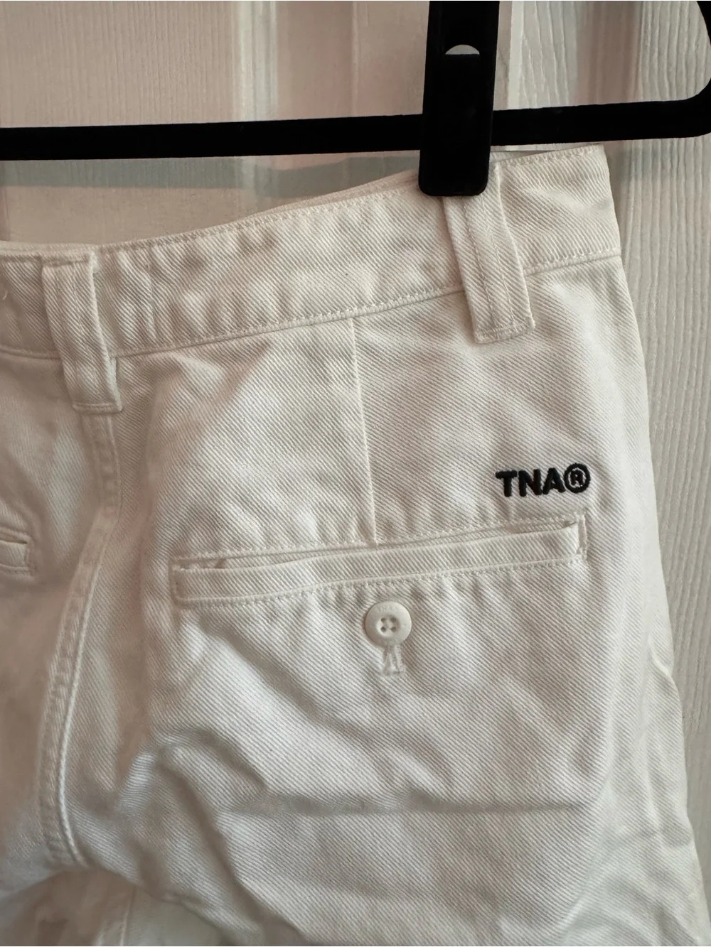 TNA • ARITZIA White Cargo Jeans Size